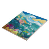 Carreau natation de vacances tropicales (Côté)