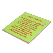 Carreau Native 10 Commandements Grande (15cm) Carrelage en (Côté)