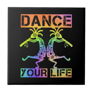 Carreau Native Americans Kokopelli - Dance Your Life 4