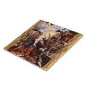 CARREAU NATIVITÉ AVEC DES LILLES BLANCHES - MAGIE DE NOËL (Côté)