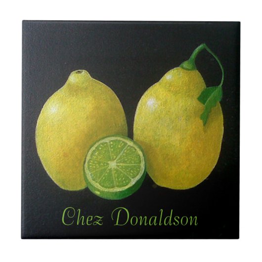 Carreau Nature morte au citron (Devant)