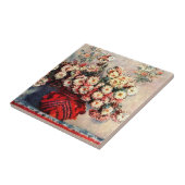 Carreau Nature morte avec Chrysanthèmes par Claude Monet (Côté)