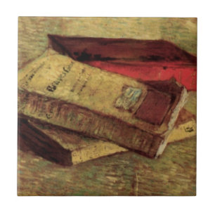 Carreau Nature morte avec trois livres par Vincent van Gog