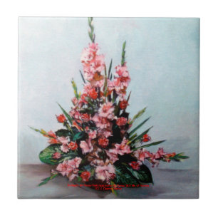 Carreau Nature morte de fleurs/Still life of flowers