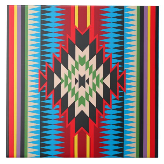 Carreau Navajo Design -2 Carrelage en céramique (Devant)