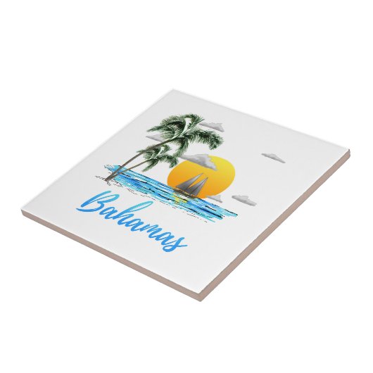 Carreau Navigation de vacances des Bahamas (Côté)