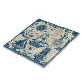 Carreau Navire nautique et océan Céramique à thème n° 16 (Côté)