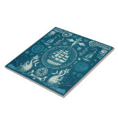 Carreau Navire nautique et Océan Céramique à thème No2 (Côté)