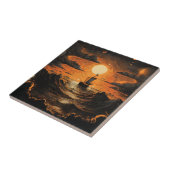 Carreau Navire naviguant la nuit (Côté)