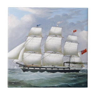 Carreau Navires baleiniers allemands Diana & Anne 1800