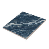 Carreau Navy Marble Bold Contemporary Design Look (Côté)
