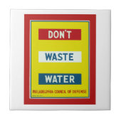 Carreau Ne gaspillez pas l'eau (Devant)