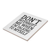 Carreau Ne m'interromps pas (Côté)