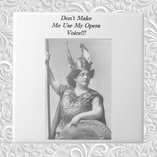 Carreau Ne m'oblige pas à utiliser ma voix Opéra