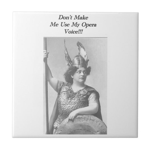 Carreau Ne m'oblige pas à utiliser ma voix Opéra (Devant)