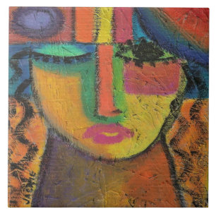 Carreau Ne pas demander la peinture acrylique Abstraite su