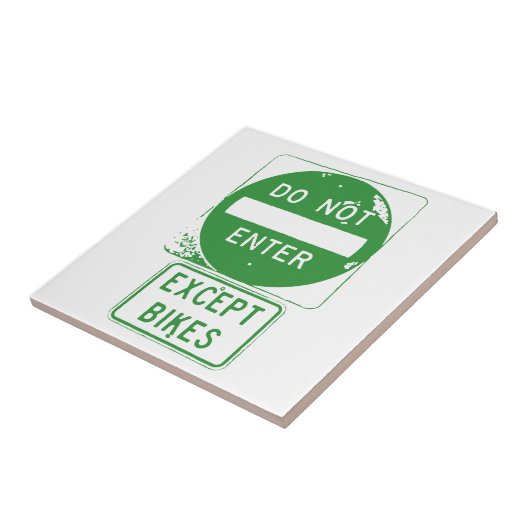 Carreau Ne pas entrer sauf les vélos (Côté)