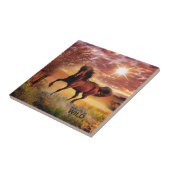 Carreau Né Pour Être Sauvage Cheval De Course (Côté)