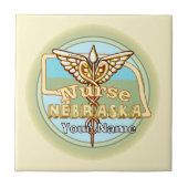 Carreau Nebraska Nurse Caduceus Tile (Devant)