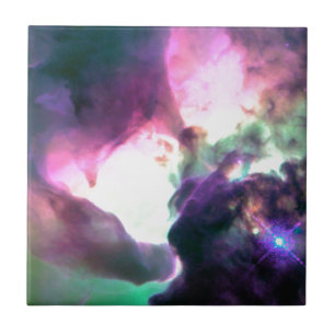 Carreau Nebula Turquoise rose violet