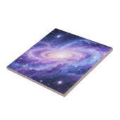 Carreau Nébuleuse de galaxie spirale violette (Côté)