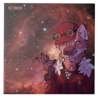Carreau Nébuleuse du Cœur ic 1805 loup anime