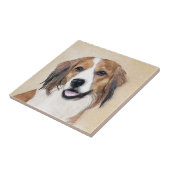Carreau Nederlandse Kooikerhondje Peinture - Chien Art (Côté)