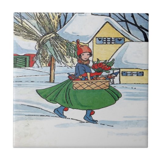 Carreau Néerlandaise, Delft Blue (Devant)