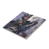 Carreau Neige+Elf+Fille+avec+Lion (Côté)