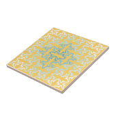 Carreau Neo Retro Gold Floral Ethnic Sanur Motifs (Côté)