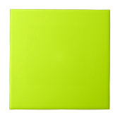 Carreau Neon Lime Jaune Couleur Solide | Classique | Éléga (Devant)