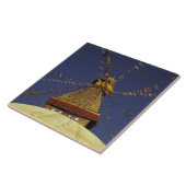 Carreau Népal, Katmandou. Sous les drapeaux de prière, vig (Côté)