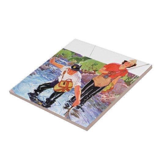 Carreau Netting A Fish par R.J. Cavaliere (Côté)