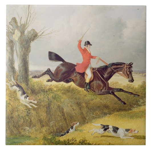 Carreau Nettoyage d'un trou, 1839 (huile sur panneau) (Devant)