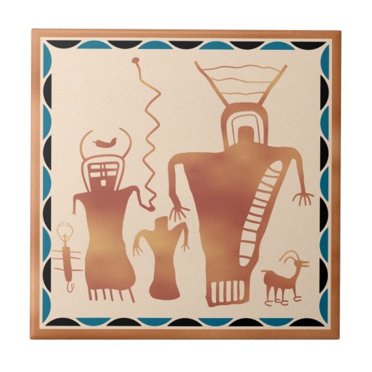 Carreau Neuf aliens d'art de roche de canyon de mille ' (Devant)