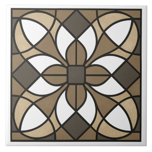 Carreau Neutral Earth Tone Glass-Look (Devant)