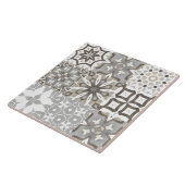 Carreau Neutre, beige, gris, tuiles marocaines (Côté)