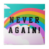 CARREAU NEVER AGAIN (Devant)