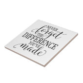 Carreau Never Forget the Difference You’ve Made (Côté)