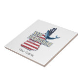 Carreau New Hampshire États-Unis Retro State Map (Côté)