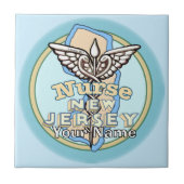 Carreau New Jersey Nurse Caduceus Tile (Devant)