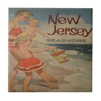 Carreau new jersey shore vacances touristiques vintages 