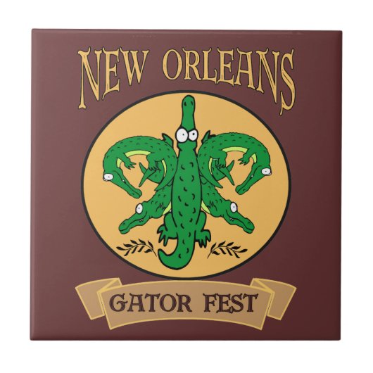 Carreau New Orleans Gator Fest (Devant)