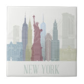 Carreau New York Skyline (Devant)