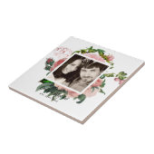 Carreau Newlywed Blush Pink Roses Botanical Floral (Côté)