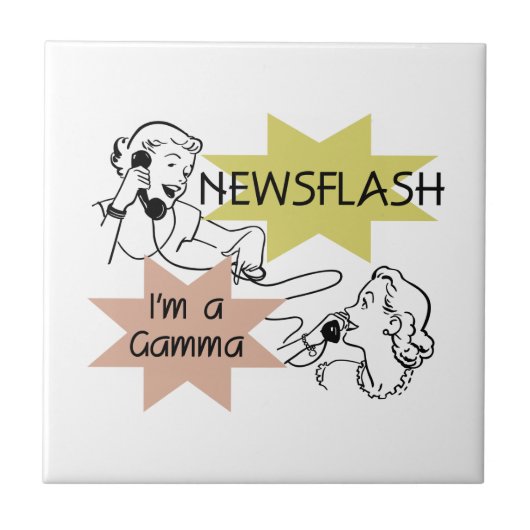 Carreau Newsflash Je suis un cadeau Gamma (Devant)