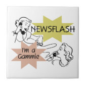 Carreau Newsflash Je suis un cadeau Gammie (Devant)