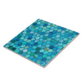 Carreau Nid d'abeilles de luxe de bleu d'Aqua de parties (Côté)