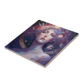 Carreau Night Goddess Queen Imaginaire Art Carrelage en cé (Côté)