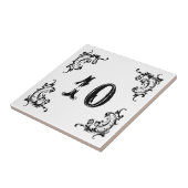 Carreau N'IMPORTE QUEL NUMÉRO Porte en marbre (Côté)